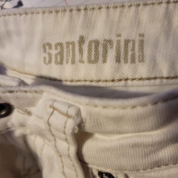 Silver Santorini Cropped White Capri Pant Women's Size 28 - Picture 8 of 9